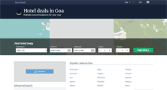 Desktop Screenshot of hotelsgoaonline.com