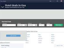 Tablet Screenshot of hotelsgoaonline.com